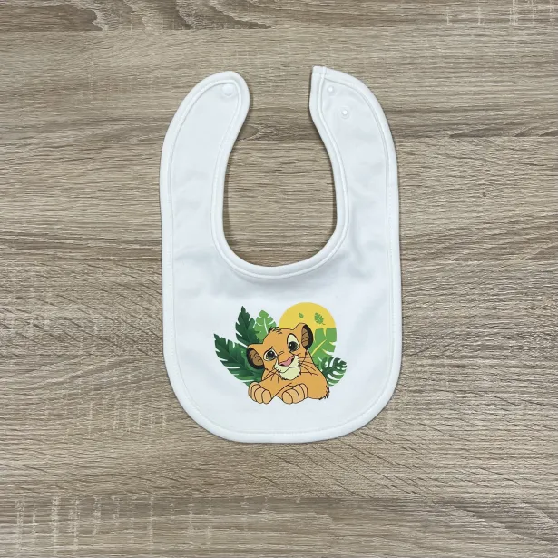 Personalisiertes Baby Lätzchen mit Name und Bild | Baumwoll Lätzchen