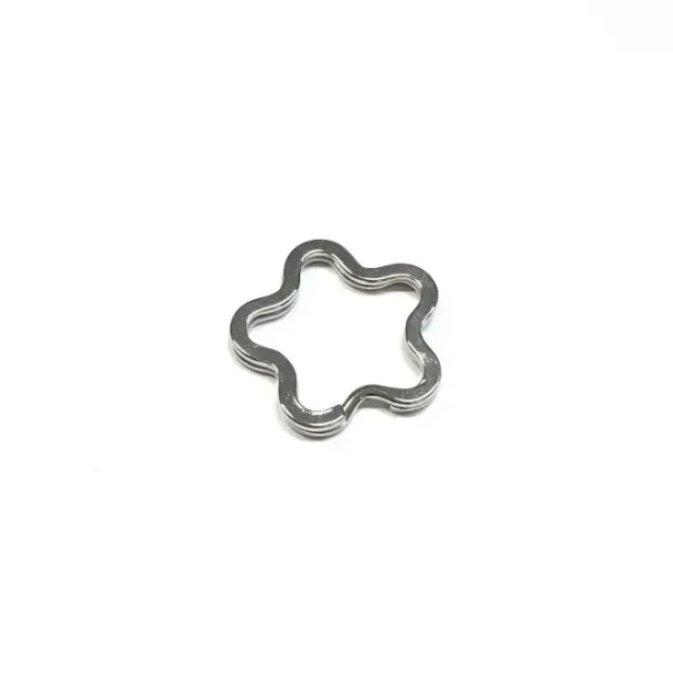 Anelli per Portachiavi in Acciaio | Forme Tondo, Cuore, Stella, Fiore