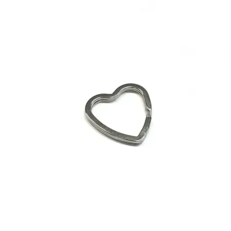 Anillos para Llaveros de Acero | Redondo, Corazón, Estrella, Flor