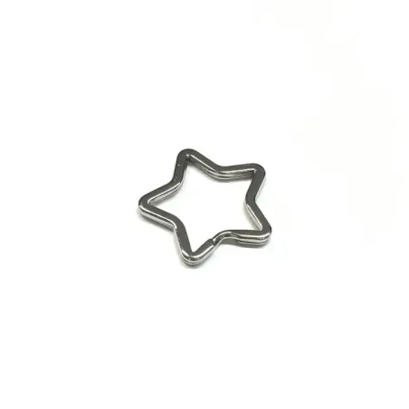 Anillos para Llaveros de Acero | Redondo, Corazón, Estrella, Flor