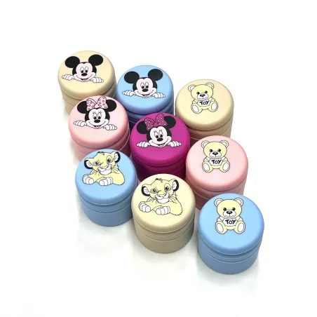 Caja para dientes de leche personalizada de silicona con nombre