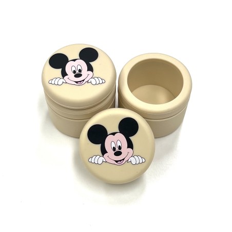 Barattolo Porta Denti da Latte Personalizzato in Silicone con Nome