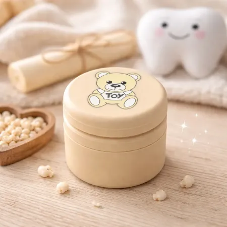Personalized Baby Tooth Box in Silicone with Name