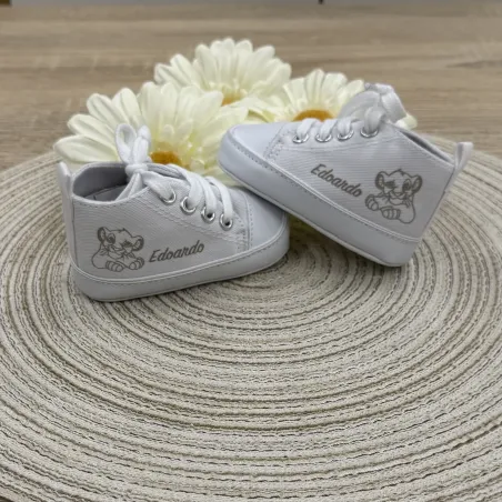 Personalized Baby Booties with Name and Laser-Engraved Image
