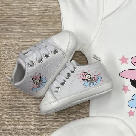 Chaussons bébé personnalisés avec prénom et image couleur – Cadeau nai