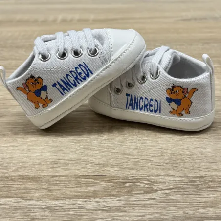 Zapatitos de bebé personalizados con nombre e imagen a color – Regalo