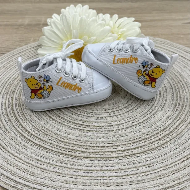 Zapatitos de bebé personalizados con nombre e imagen a color – Regalo