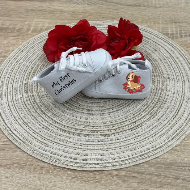 Zapatitos de bebé personalizados con nombre – Regalo Navidad