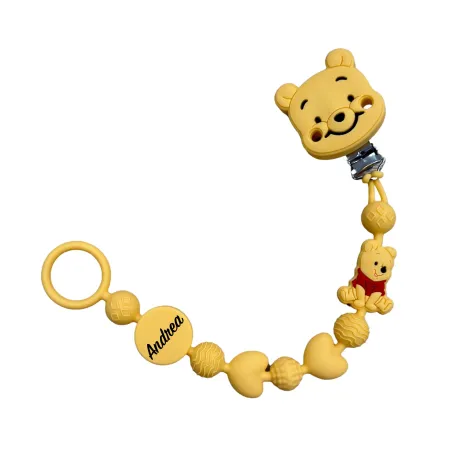 Catenella Portaciuccio BUBBLE CHARM in Silicone Personalizzata