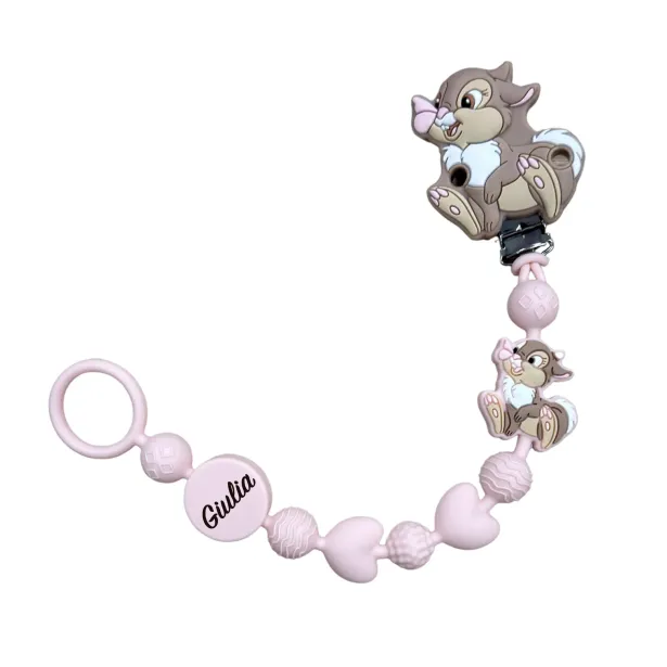 Corrente de Chupeta BUBBLE CHARM de Silicone Personalizada