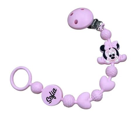 Catenella Portaciuccio BUBBLE CHARM in Silicone Personalizzata