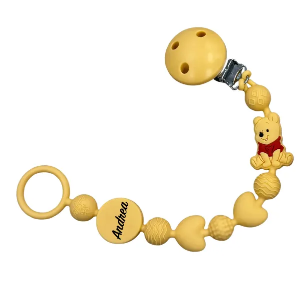 Cadena para Chupete BUBBLE CHARM de Silicona Personalizada | BabyJart