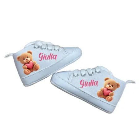 Zapatitos de bebé personalizados con nombre e imagen a color – Regalo
