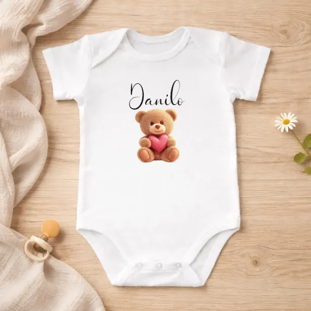 Body de Algodón Personalizado con Nombre | Regalo para Bebé