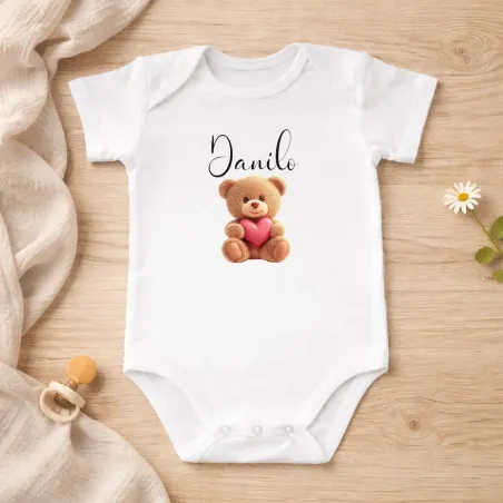 Body de Algodón Personalizado con Nombre | Regalo para Bebé