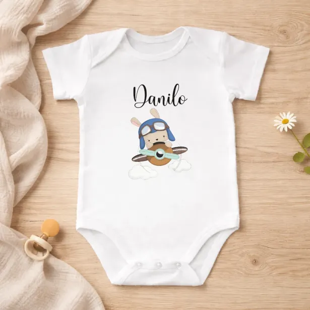 Body de Algodón Personalizado con Nombre | Regalo para Bebé