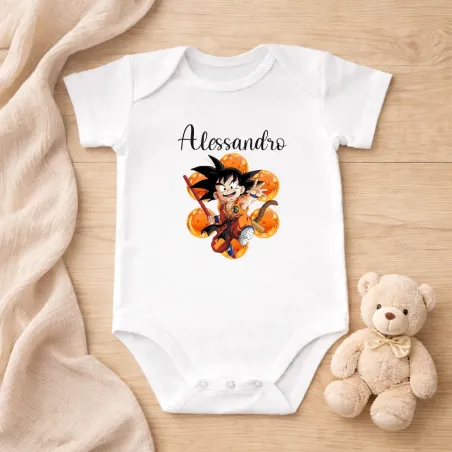 Body de Algodão Personalizado com Nome | Presente para Bebé