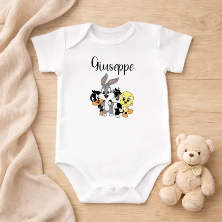 Body Neonato in Cotone Personalizzato con Nome | Regalo Nascita