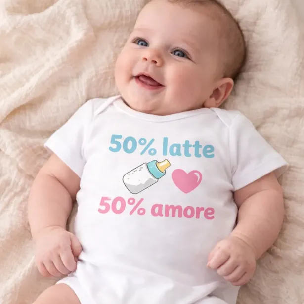 Personalized Cotton Baby Bodysuit with Name | Newborn Gift