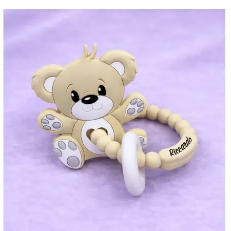 Anello Dentizione Bubble Personalizzato con Nome | BabyJart