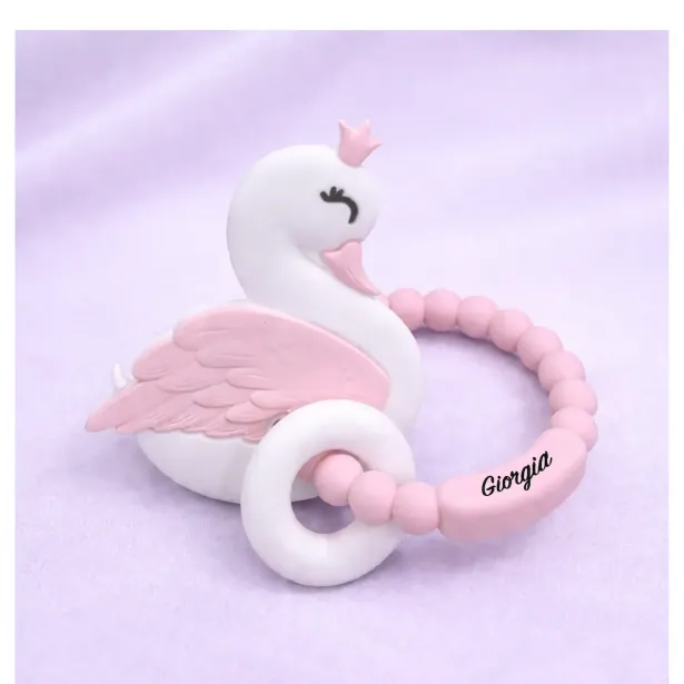 Bubble Teething Ring Personalised with Name | BabyJart