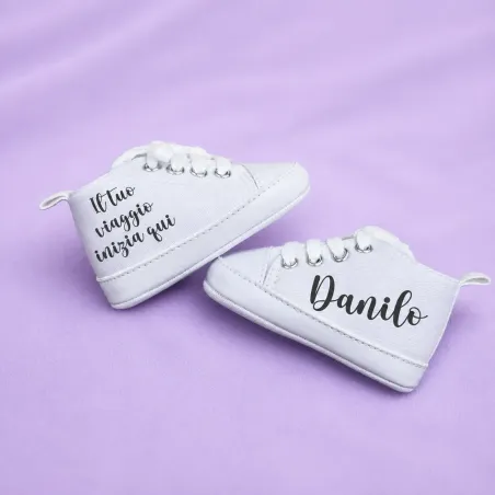 Zapatos bebé personalizados nombre | Regalo nacimiento