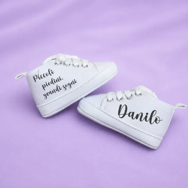 Zapatos bebé personalizados nombre | Regalo nacimiento