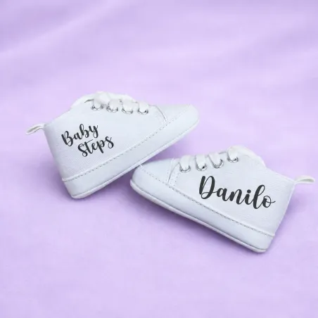 Scarpine Neonato Personalizzate Nome o Frase | Regalo Nascita