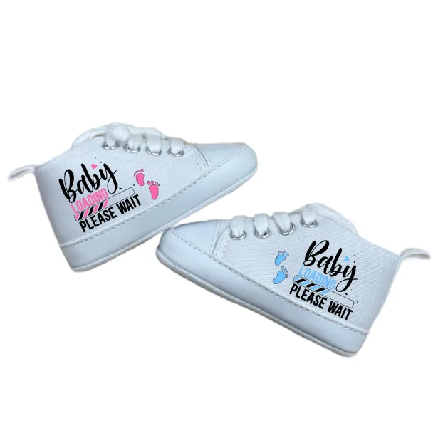 Sapatos bebé gender reveal | Presente baby shower