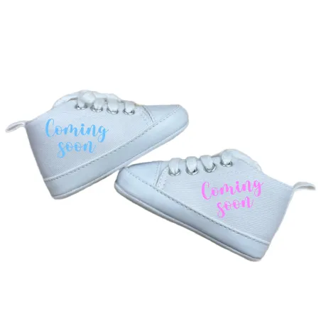 Chaussures bébé gender reveal | Cadeau baby shower