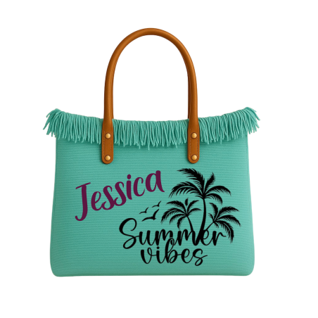 Saco de Praia Personalizado com Nome ou Design | BABYJART
