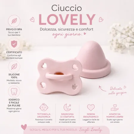 Chupeta Lovely em Silicone com Nome | BabyJART