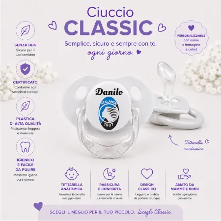 Ciuccio Personalizzato Squadra di Calcio/Squadra del cuore
