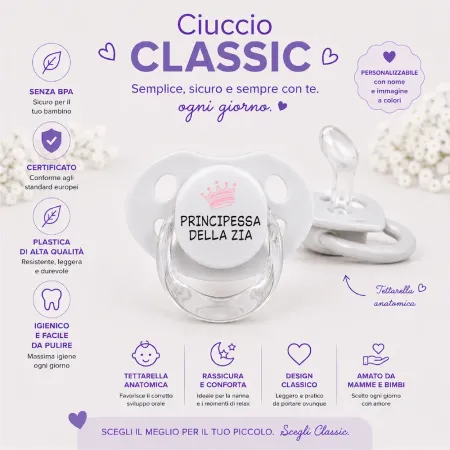 Ciuccio Personalizzato con Frasi | Ciuccio con Nome e Scritta