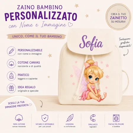 Mochila Personalizada com Nome para Jardim de Infância | BabyJart