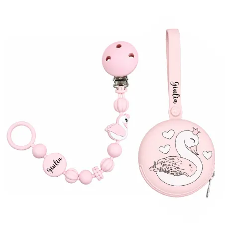 Personalisierte Silikon Schnullerkette BUBBLE CHARM | BabyJart