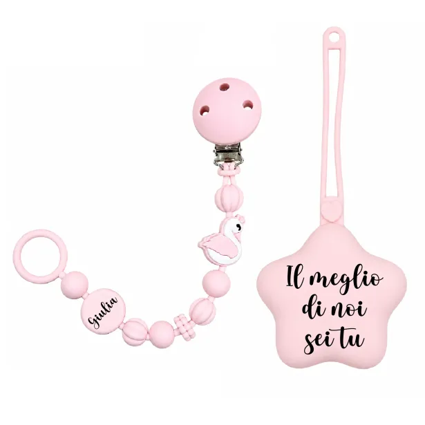 Cadena para Chupete BUBBLE CHARM de Silicona Personalizada | BabyJart