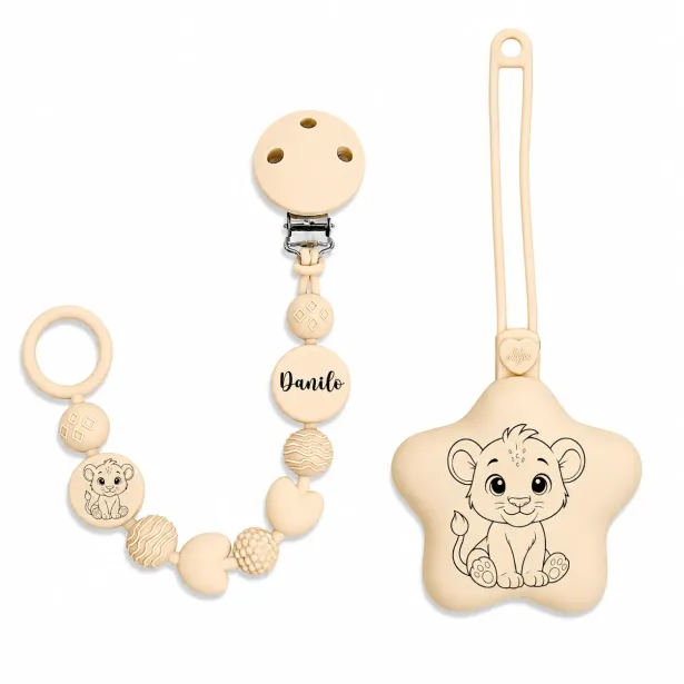 Personalisierte Silikon Schnullerkette BUBBLE | BabyJart