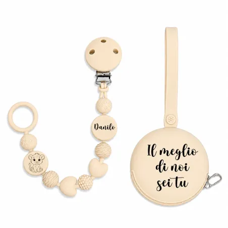 Cadena para Chupete BUBBLE de Silicona Personalizada | BabyJart