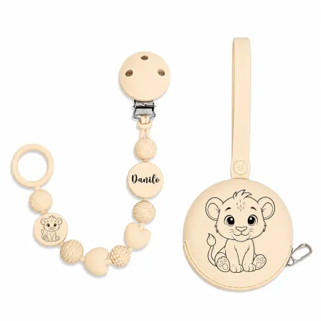 Catenella Portaciuccio BUBBLE in Silicone Personalizzata
