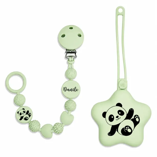 Personalisierte Silikon Schnullerkette BUBBLE | BabyJart