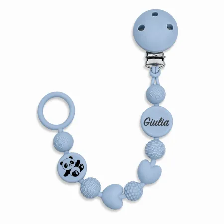 Catenella Portaciuccio BUBBLE in Silicone Personalizzata