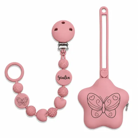 Personalisierte Silikon Schnullerkette BUBBLE | BabyJart