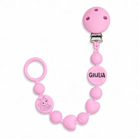 Catenella Portaciuccio BUBBLE in Silicone Personalizzata
