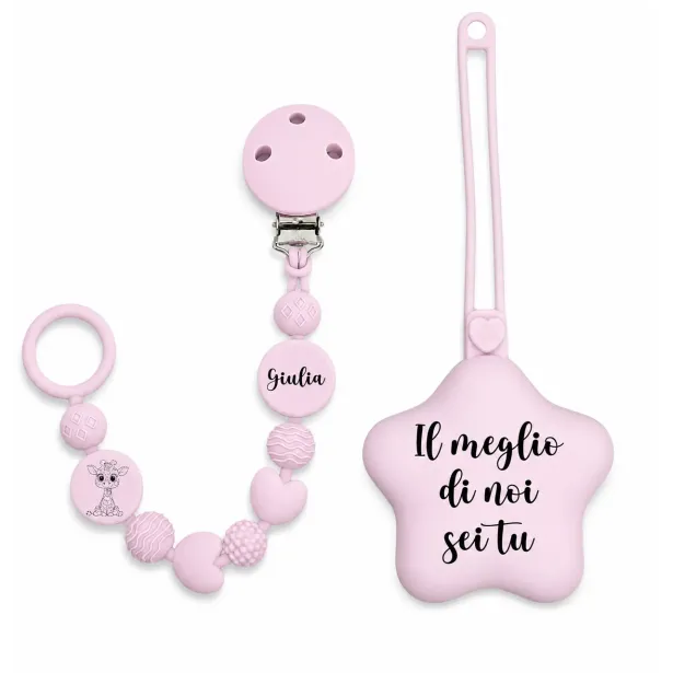Personalisierte Silikon Schnullerkette BUBBLE | BabyJart