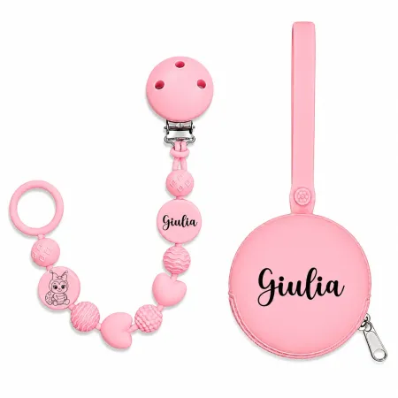 Catenella Portaciuccio BUBBLE in Silicone Personalizzata 2