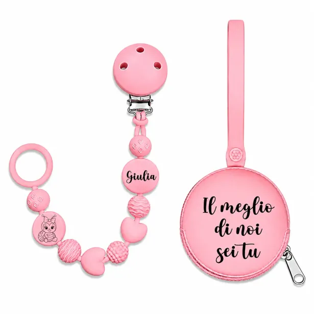 Attache-tétine en Silicone BUBBLE Personnalisée | BabyJart