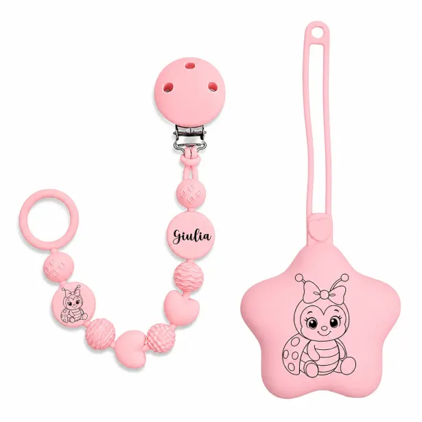 Personalisierte Silikon Schnullerkette BUBBLE | BabyJart