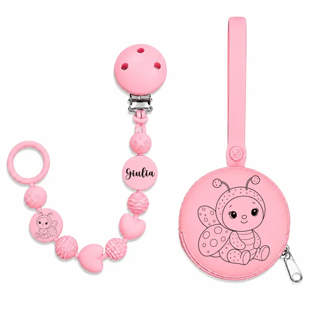 Personalisierte Silikon Schnullerkette BUBBLE | BabyJart