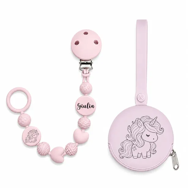 Personalisierte Silikon Schnullerkette BUBBLE | BabyJart